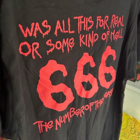 Iron Maiden The Number Of The Beast 666 ~ Black T-Shirt Size Large - Picture 14 of 14